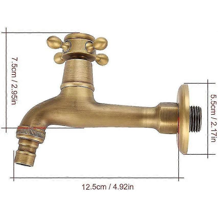 Water Faucet Stainless Steel Wall Mount Washing Machine Tap Garden For Garden Bathroom Basin Kitchen Sink