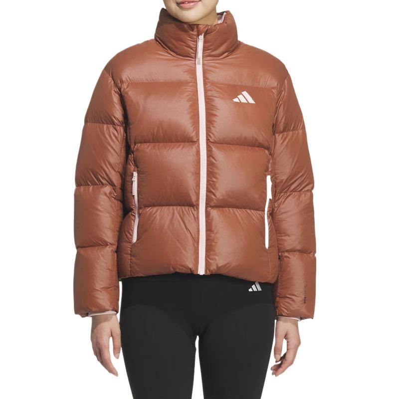 adidas Women's Brown 600FP Duck Down Puffer Jacket KQ5508