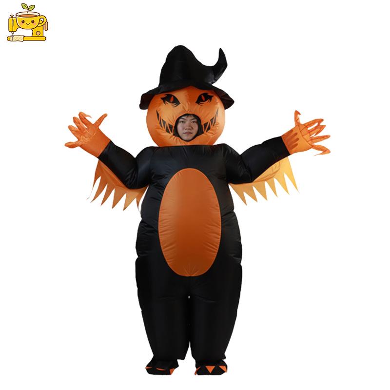 Costume gonfiabile Uomo Zucca di Halloween per Feste ed Eventi
