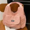 Velvet Tote Bag For Women With Zipper Closure And Phone Pocket For Daily Use