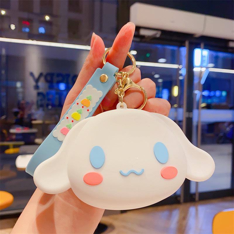 Cartoon Animal Silicone Keychain Bag - Kids' Coin Purse & Toy Pendant