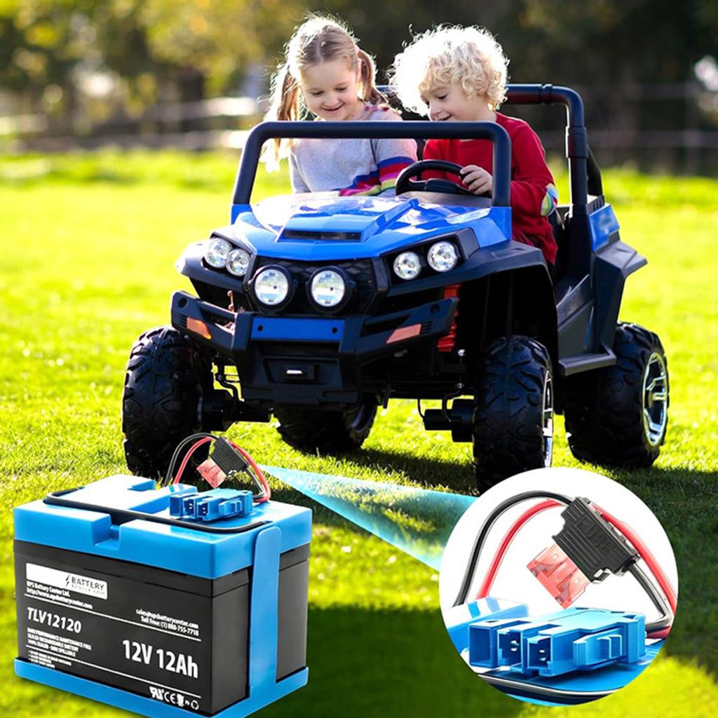 12AWG Hochleistungs-Verkabelungskabelbaum-Steckverbinder-Ersatzkits Wasserdicht für 12V SLA-Batteriebetriebenes Aufsitzspielzeugfahrzeug