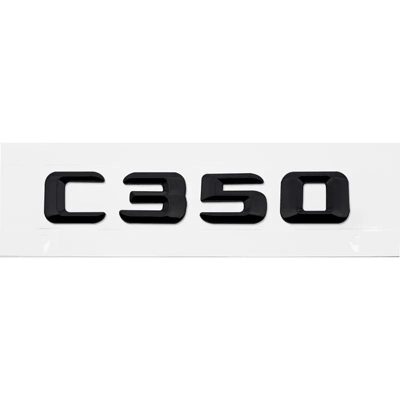 Alloy ABS Car Letter Stickers Rear Trunk Badge for Mercedes Benz C Class C240 C250 C260 C280 C300 C320 C350 C400 C500 Emblem RV1