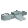 Foam Playground with Hill Corduroy Light Mint 100 Balls: Pearl, Light Gold, Light Pink Pearl, Light Blue Pearl