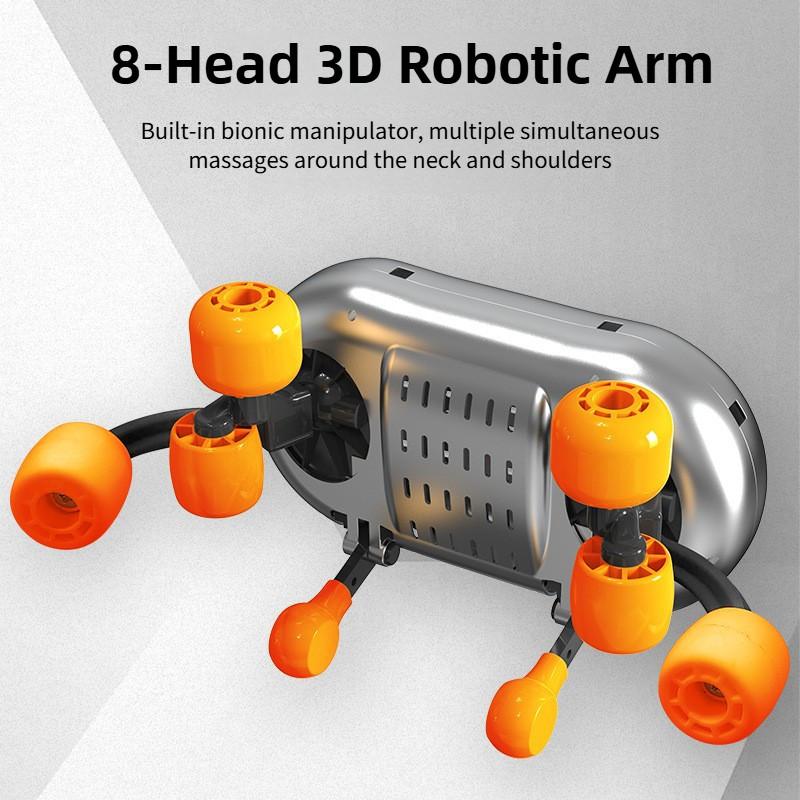 Multifunctional Cervical Trapezius Muscle Kneading Electric Massage Shawl Portable Eight Head Shoulder Neck Massager