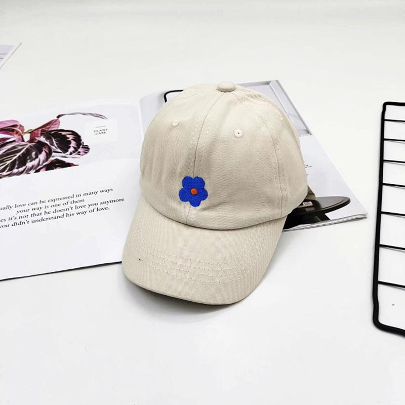 Lovely Flower Children Baseball Cap Solid Color Kids Duck Tongue Hat 3-5 Years Boy Girl Baby Outdoor Sun Visor Cotton Peaked Hat