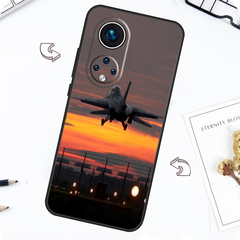 Fighting Plane Aircraft Case For Honor Magic 7 5 6 Pro Honor 200 Pro X9b X9a X8b X8a X8 X9 X9c 50 70 90 Lite Cover