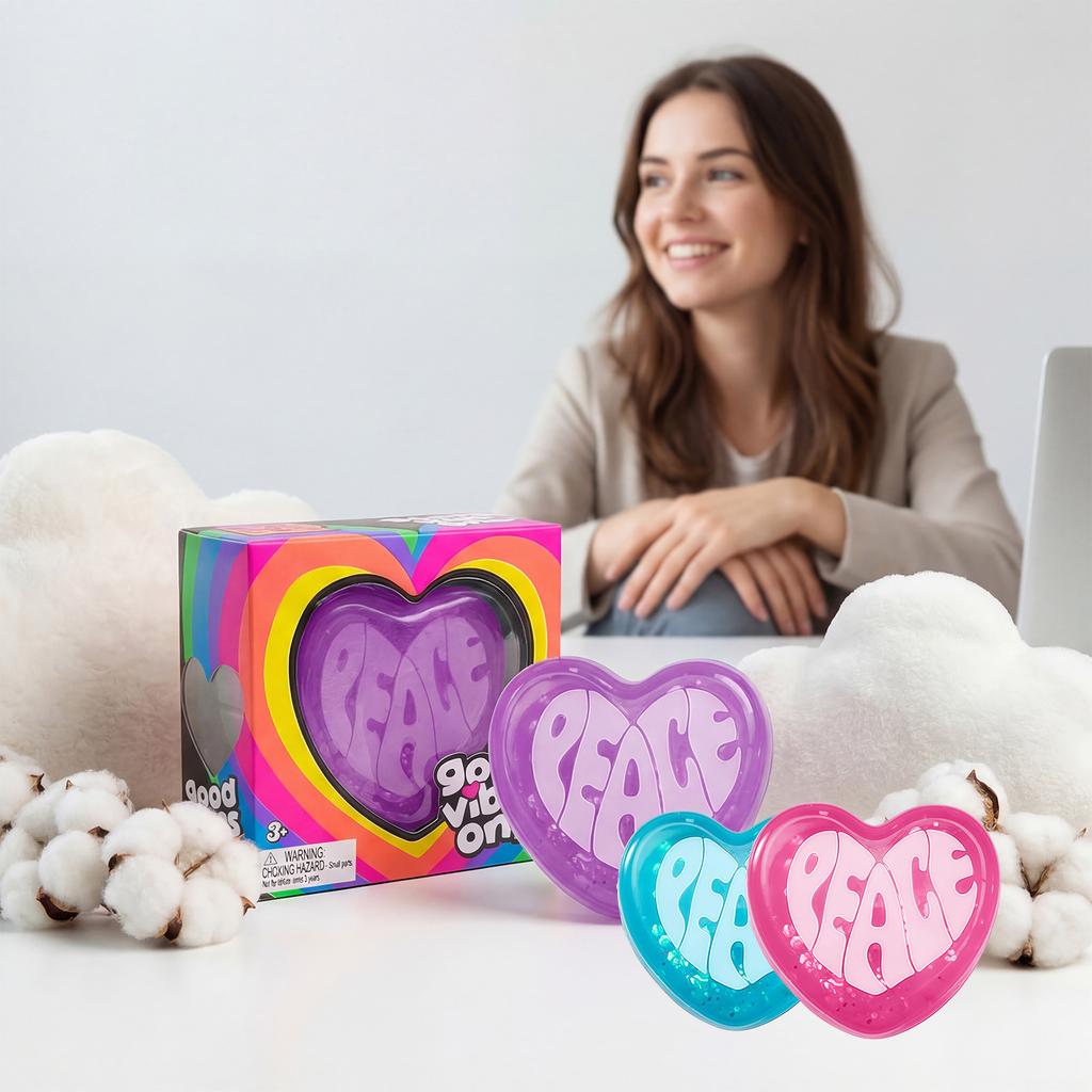 Herz Squishy Spielzeug Langsam Aufgehend Stressabbau Weiches Handgefühl Kreativ Tragbar Dekompression Geschenk