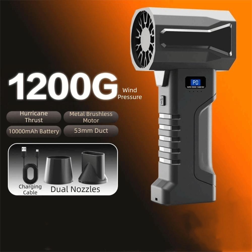 High Performance Motor Rechargeable Handheld Blower High Power Mini Air Fan  Outdoor Use