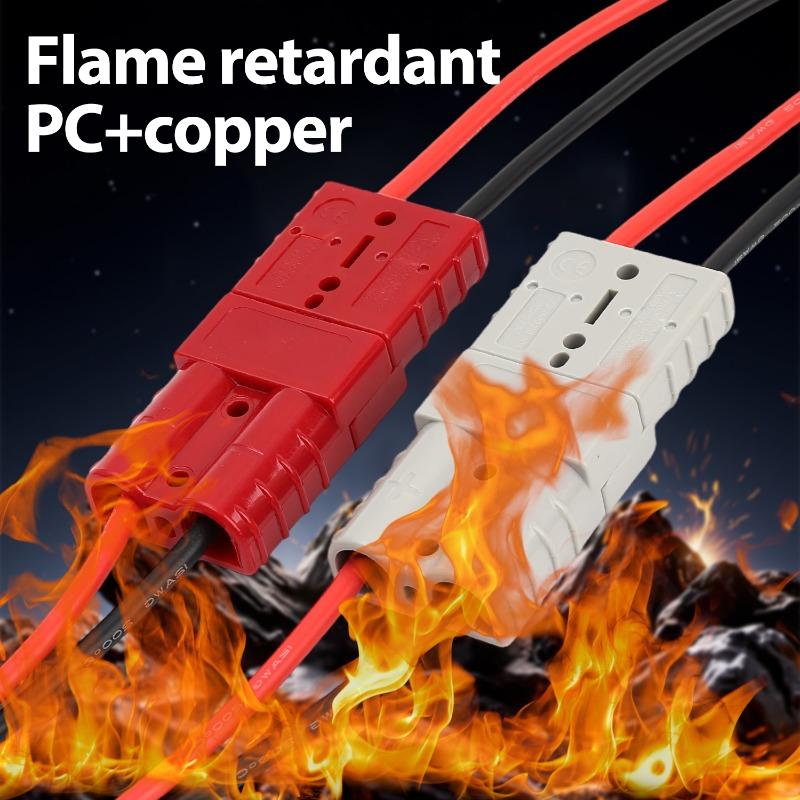 50A Forklift Battery Charging Plug Cable Connector Suitable for Warehouse Forklifts and Large Electric Equipment Car Accessories