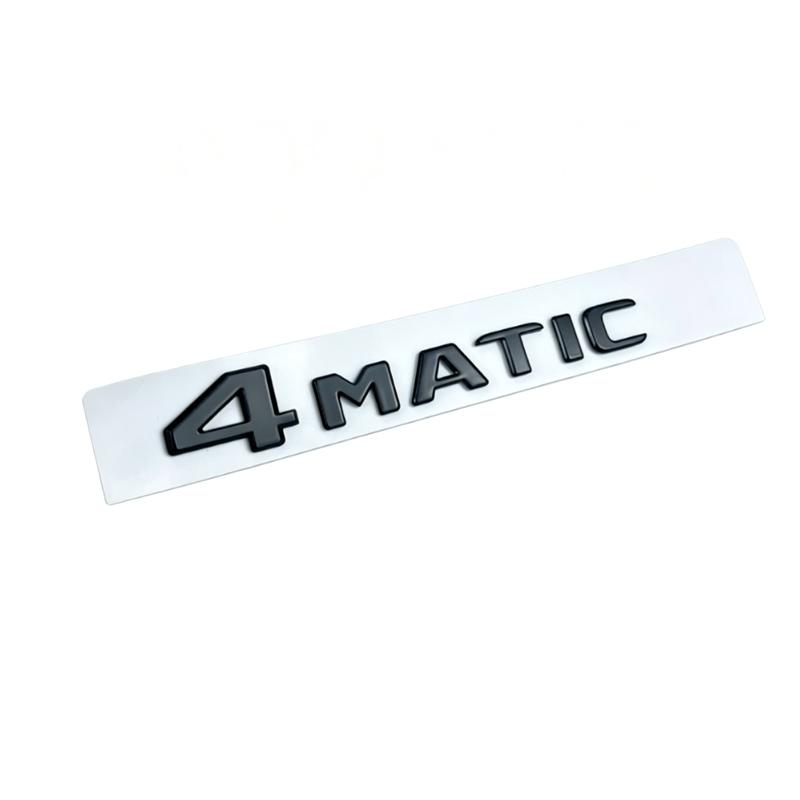 For Mercedes Benz Black Silve Letters E200 E260 E300 E400 E450 E220d E350d E400d 4Matic ABS Emblem for Mercedes Benz Car Trunk Logo Sticker DP1