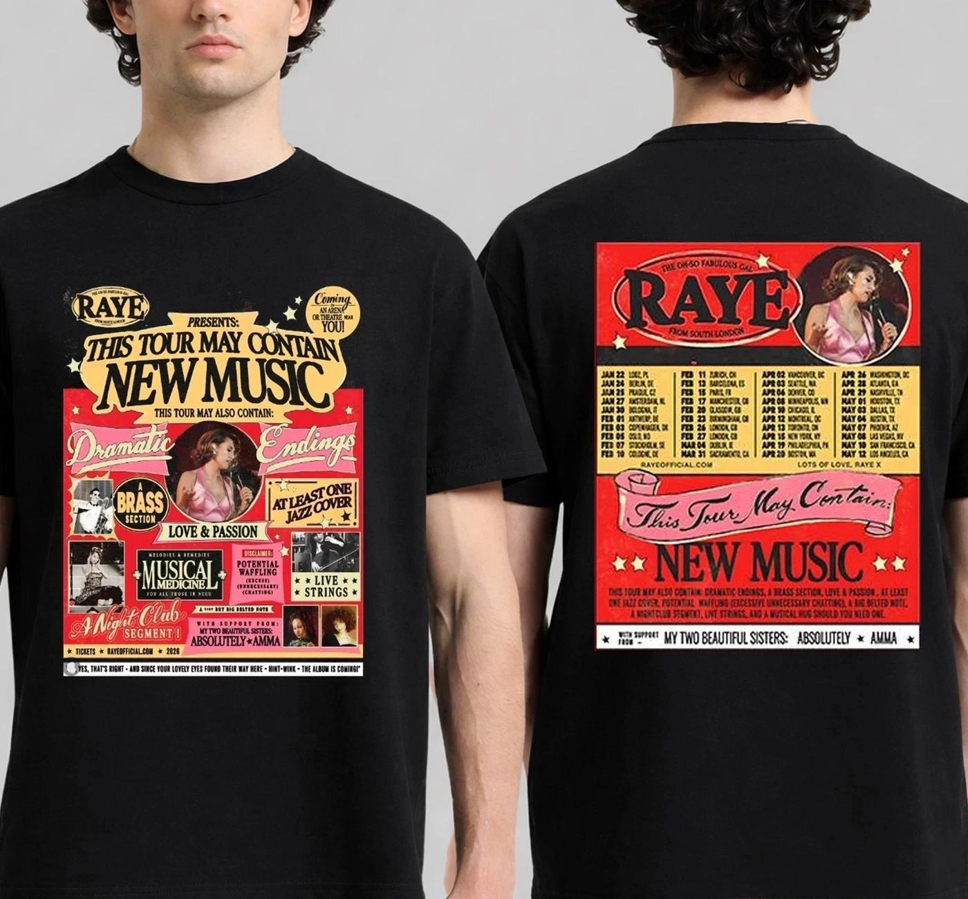 RAYE This Tour May Contain New Music Tour 2-sides T-shirt 2XL