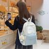 Color Contrast Backpack Women's Star Backpack Student Schoolbag