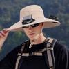 Venkovní klobouk s ventilátorem s dvojitým napájením Letní klobouk se širokou krempou Chladivý klobouk na rybaření a turistiku Ochrana před sluncem