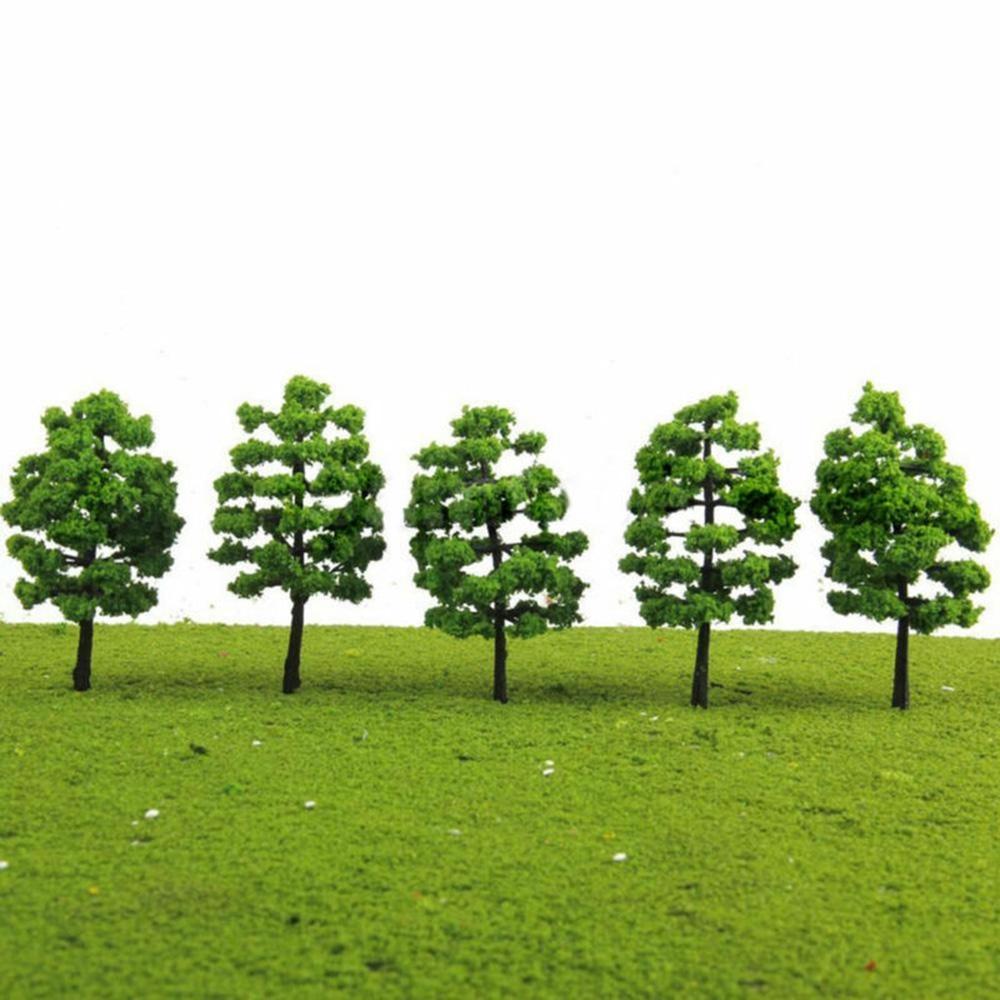 Train Railroad Model Trees Park Landscape Scenery DIY Decoration Handmade