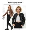 Fashion Women's Jacket Motorcycle Leather Jacket Women's Leather Jacket Slim Fit