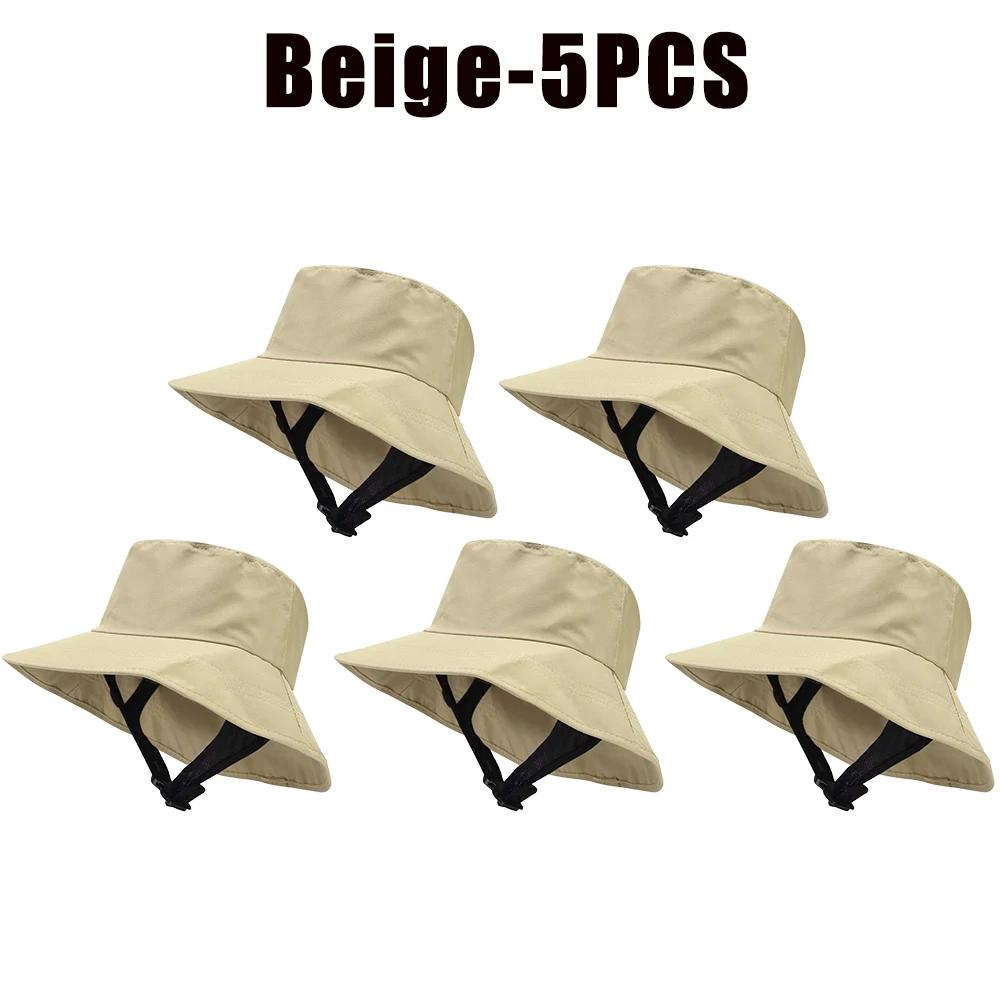 UPF50+ Beach Surf Bucket Hat Mesh Breathable Sun Hat Men Women Outdoor Fishing Cap Chin Adjustable Cap Water Sport Cap Sombrero