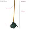 Large Absorbent Cotton Mop with Wooden Handle