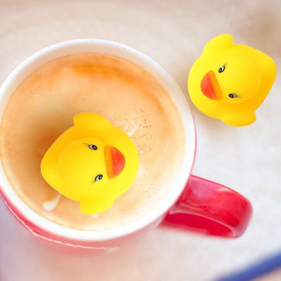 10Pcs Baby Infants Bath Shower Tub Inflatable Floating Toy Rubber Squeaky Ducks