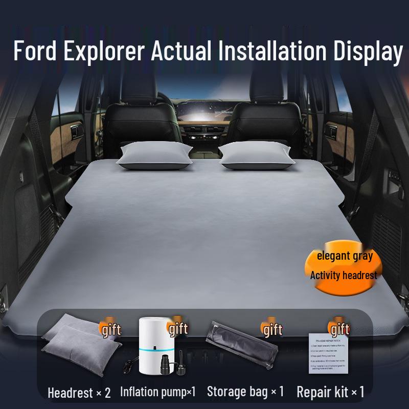 Ford Explorer Car Mattress: Trunk Inflatable Bed & Rear Seat Sleeping Mat for Camping.