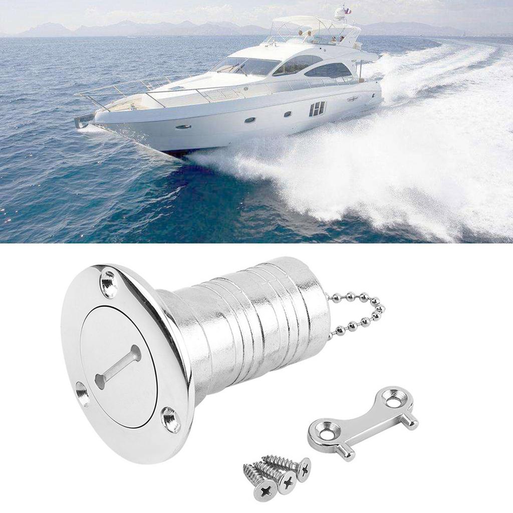 316 Stainless Steel 1.5in Boat Deck Fill Filler Water Tank Cap Accessories for Marine Yacht