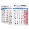 Bass Guitar Chords Chart 4‑String Electric Reference Paper Exercise Tool for Beginners