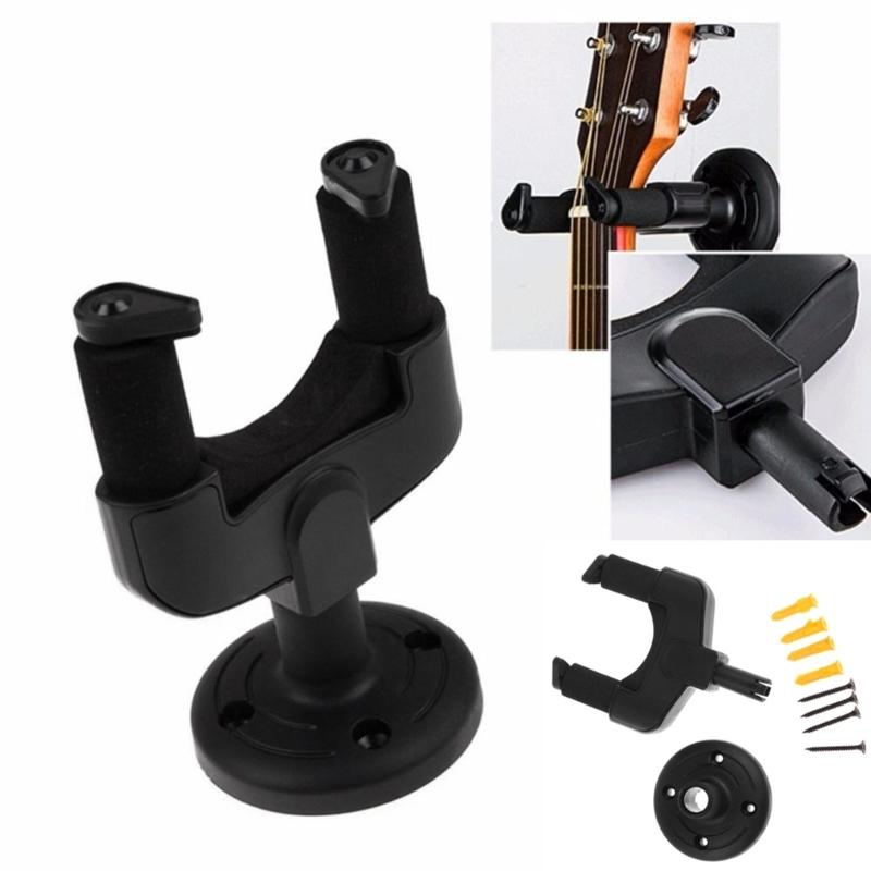 Plastic Instrument Wall Hanger Secure Guitar Violin Holder Easy Installation Space Efficient Organizer Plastic Texture