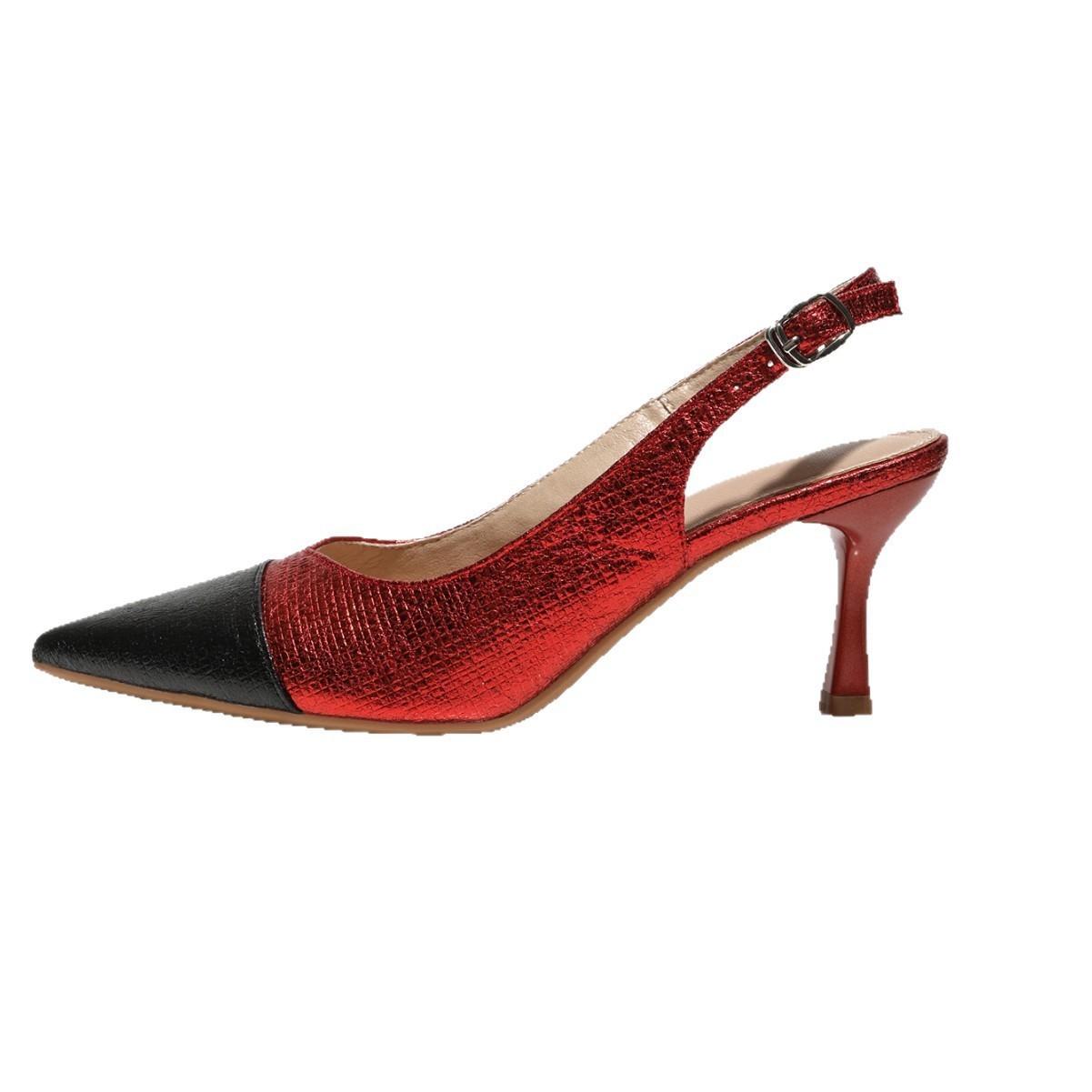 

Французские ретро туфли-стилеты на высоком каблуке темперамент знаменитости нежный сочетание юбка острый носок пустые одинарные туфли полупальцы босоножки женские 41