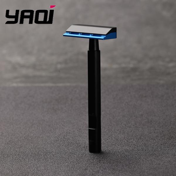 YAQI Black and Blue Color Tachi(Aluminum Version) Light Weight Single Edge Safety Razor