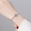 Micro -Inlaid High -Level Sensory Round Bracelet Female Light Luxury Style Super Flashy Adjustable Temperament Jewelry