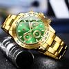 Luxury Man Watch Quartz Waterproof Luminous Date Chronograph Stainless Steel Men Wristwatch Military Sports Men's Watches