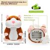 Sevimli Elektrikli Konuşan Hamster Peluş Oyuncak Konuşmayı Taklit Etmeyi Öğrenen Sallanan Peluş Bebek Oyuncakları Etkileşimli Peluş Hamster Oyuncakları Bebek Hediyeleri