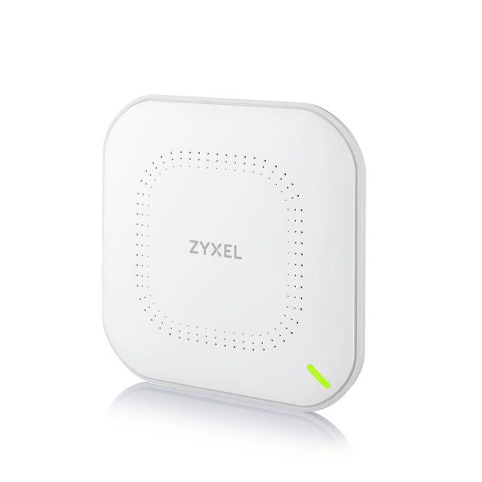 Zyxel Point daccès véritablement WiFi 6 AX1800 (802.11ax bi-Bande), 1,77 GB/s avec ODFMA et Double antenne MU-MIMO 2x2, contrôlable