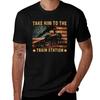Retro-Stil Bring ihn zum Bahnhof Lustig Vintage Lustiges Dutton Yellowstone T-Shirt Sportlich Lässig Atmungsaktives T-Shirt