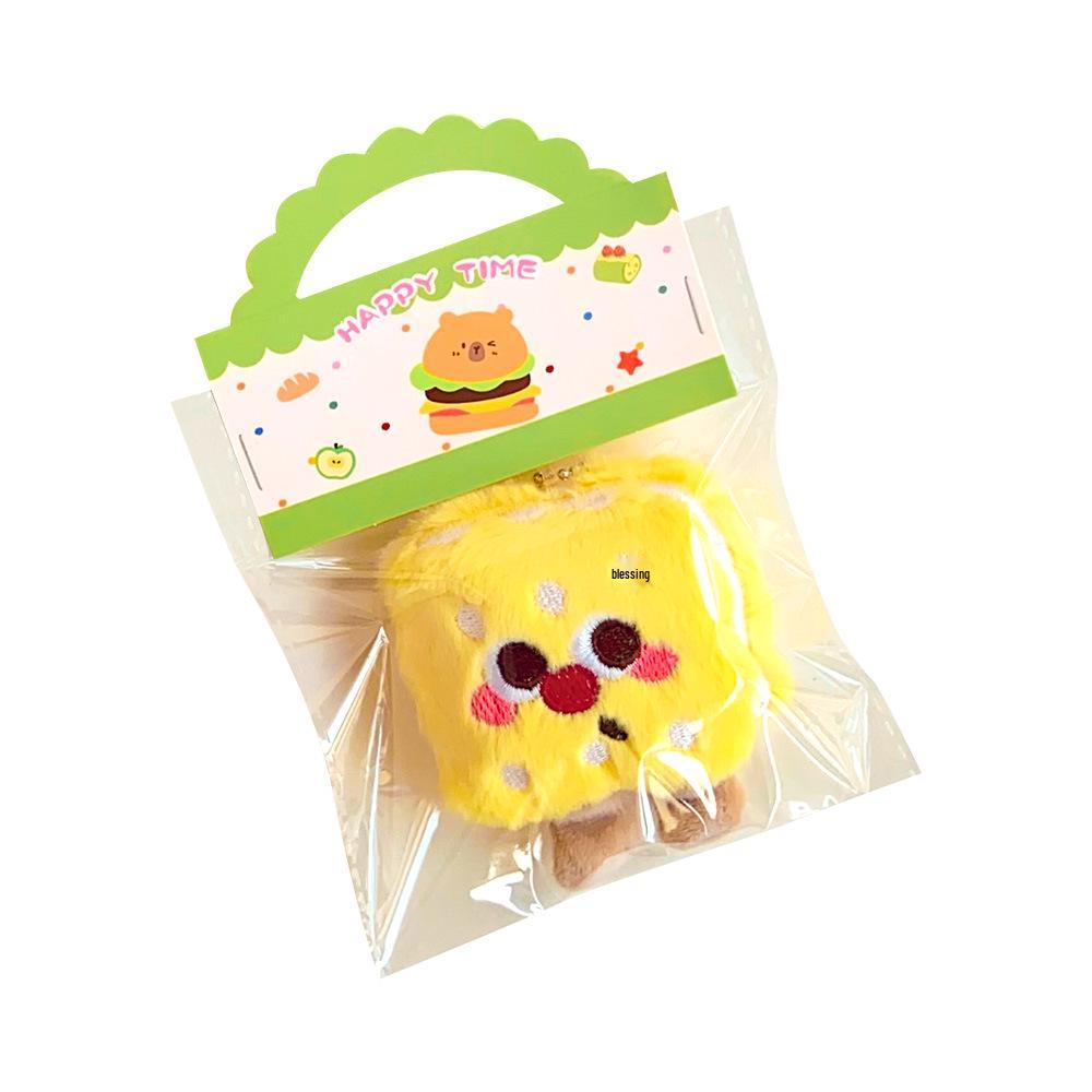 Cute Cookie Plush Keychain - Biscuit-Shaped Doll Bag Accessory Backpack Ornament Gift