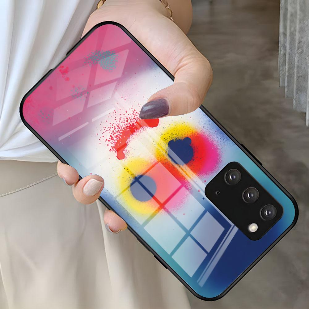 

Чехол для телефона Jon Burgerman Art для Samsung S26 S25 S24 FE S23 S22 S21 Plus S20 Ultra Note20Ultra Черная стеклянная крышка Galaxy S24 plus