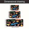 Colorful cartoon animal letters Flannel-printed floor mats has non-slip function is suitable entrances bathroom welcome carpets