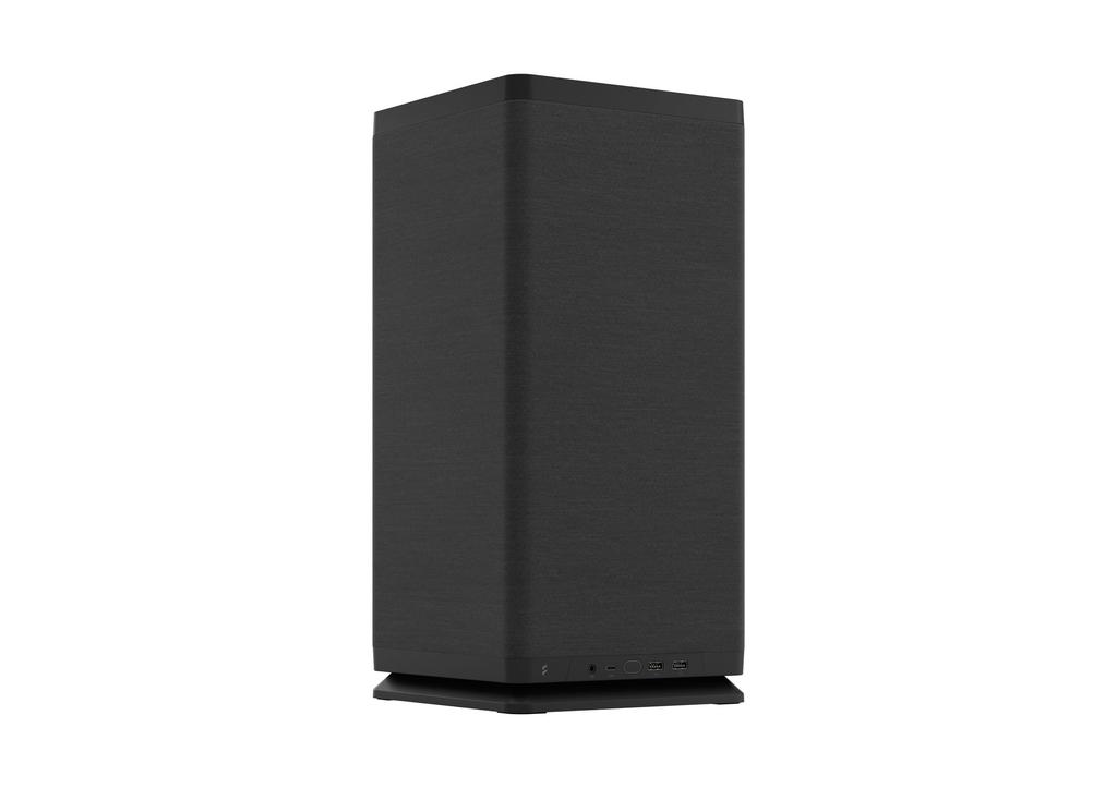 Fractal Design Mood Black Fabric Exterior Ultra Space Saving Size Mini Tower PC Case Black CS8228 Mini-ITX FD-C-MOD1N-02