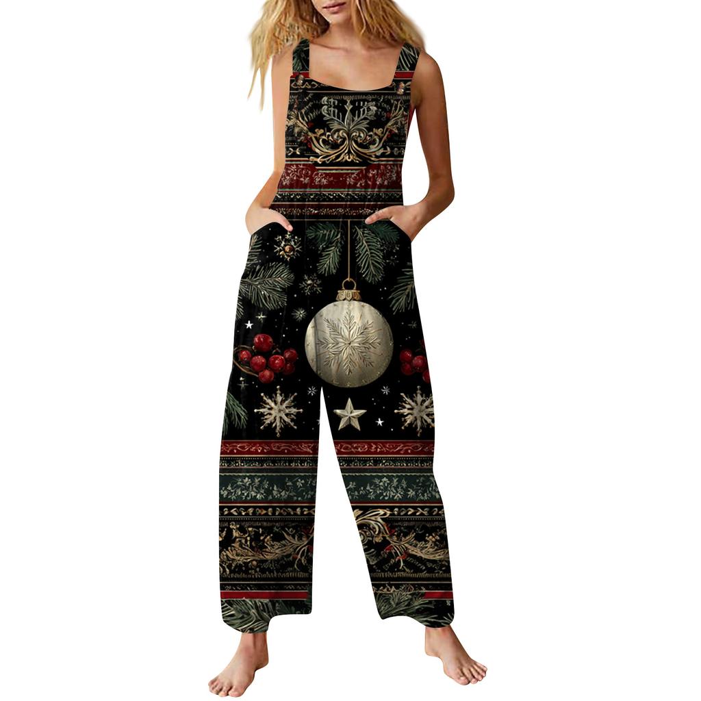 Women's Jumpsuit Printed Casual Loose Jumpsuit