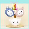 Soft Plush Sheep Keychain With Bell Adorable Lamb Head Bag Accessory