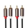 Audio Cord Audio Cable Male To Male 1m 2m 3m 2 RCA To 2 RCA Cable Cord Microphone Mixer for Home Theater DVD TV