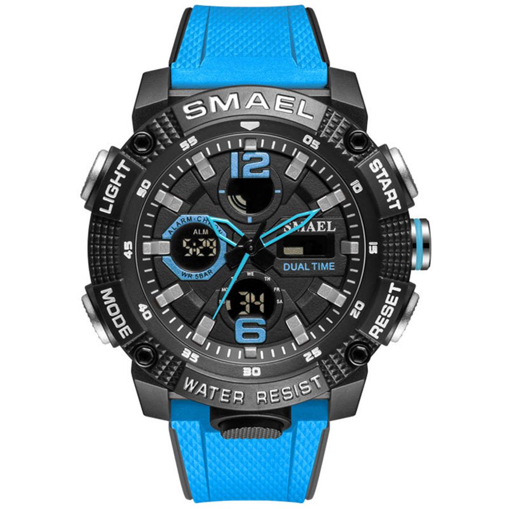 Men's Waterproof Luminous Running Alarm Clock Watch
