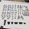 Aluminum RC Car Replacement Parts Set Rigid 1:16 Scale Metal Kit