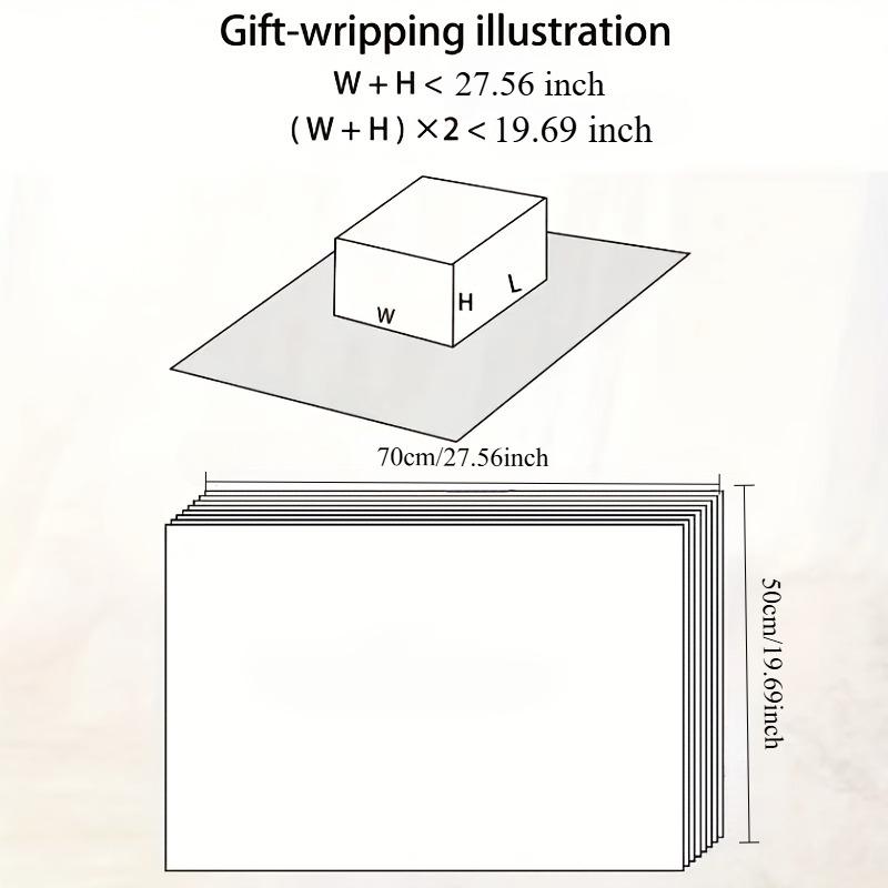 Wrapping Tissue Paper - Semi-Transparent Thin Paper for Christmas Decor, Bouquet Supplies, Gift Wrapping, Floral Arrangements
