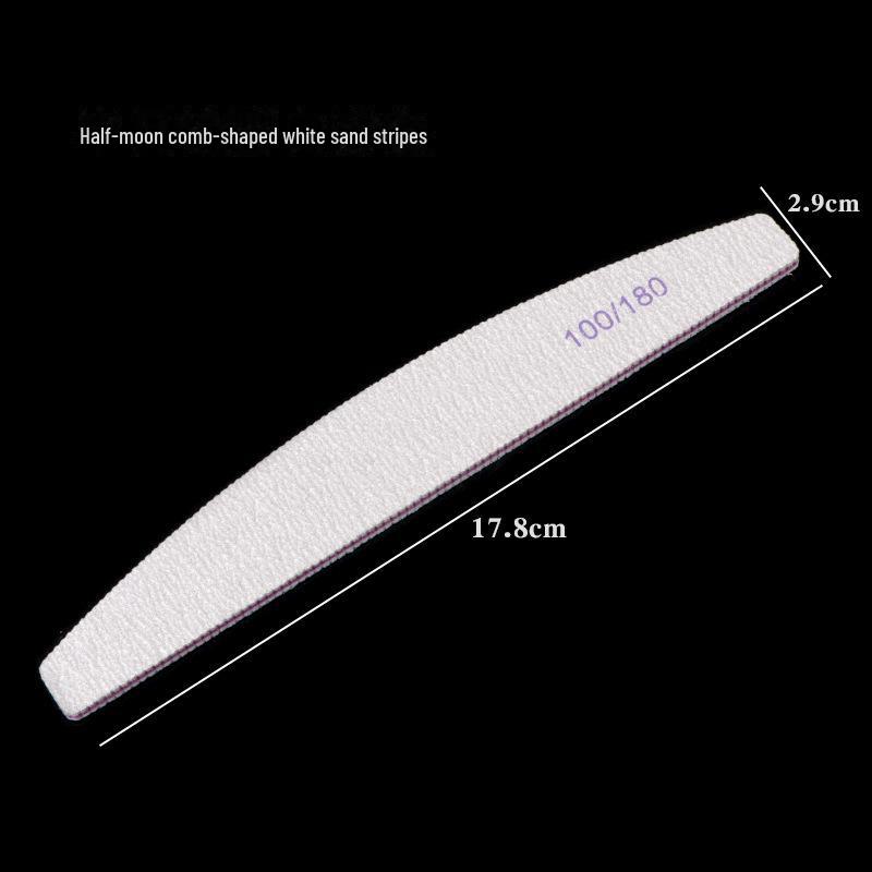 Premium White Sand Strips for Manicures, Nail Shaping, Polishing, and Removal. Perfect for Nail Files and Durable Tools.