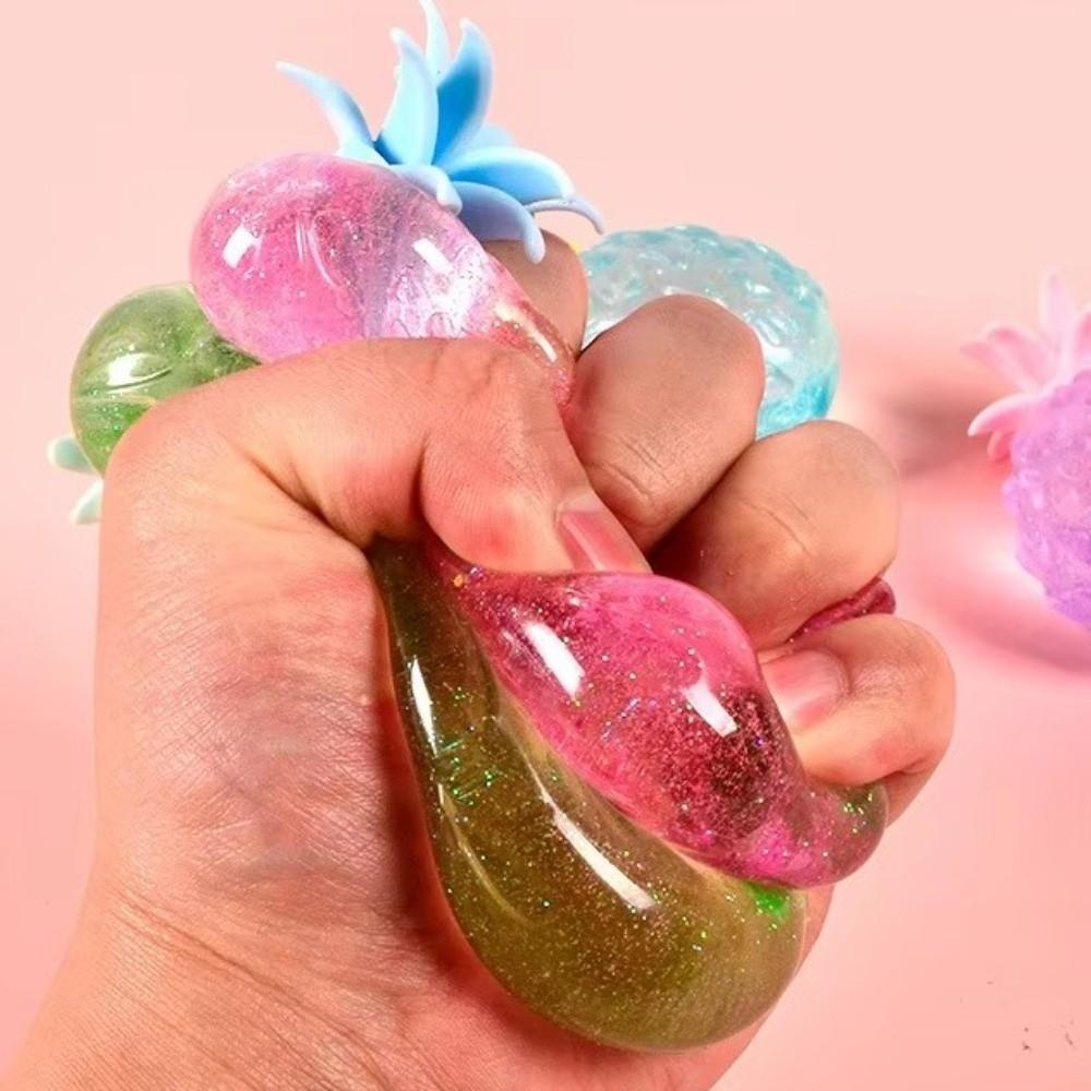 Soft Pineapple Squeeze Toy Slow Rising Pineapple Fidget Toy Pineapple Squishy Toy Water Feeling