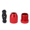 2PCS Aluminum Alloy Drill Depth Stop Nylon Locking Ring Adjustable Size Range Drill Bit Stop Collar Precise Depth Control