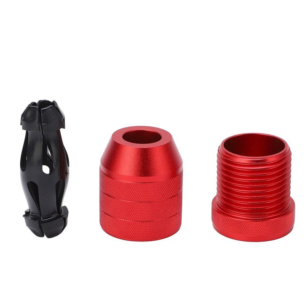 2PCS Aluminum Alloy Drill Depth Stop Nylon Locking Ring Adjustable Size Range Drill Bit Stop Collar Precise Depth Control