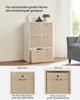 SONGMICS Storage Boxes, Set of 6 Non-Woven Fabric Boxes with Handles, 30 x 30 x 30 cm, Fit Cube Storage Unit, for Shelves, Foldable