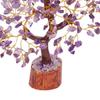 Amethyst Kristall Natur Halbedelstein Bonsai Geldbaum mit 300 Perlen Chakra Armband 25,4 cm X 30,48